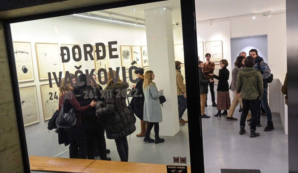 U beogradskoj Galeriji „Rima” otvorena izložba ranih pariskih radova Đorđa Ivačkovića 1