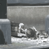 Otpao betonski deo fasade u Gračaničkoj ulici u Beogradu 6