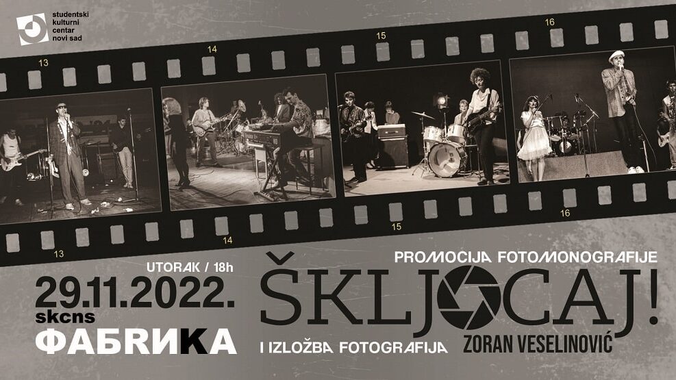 Otvaranje izložbe fotografija Zorana Veselinovića i promocija fotomonografije „Škljocaj" u SKCNS Fabrici 1