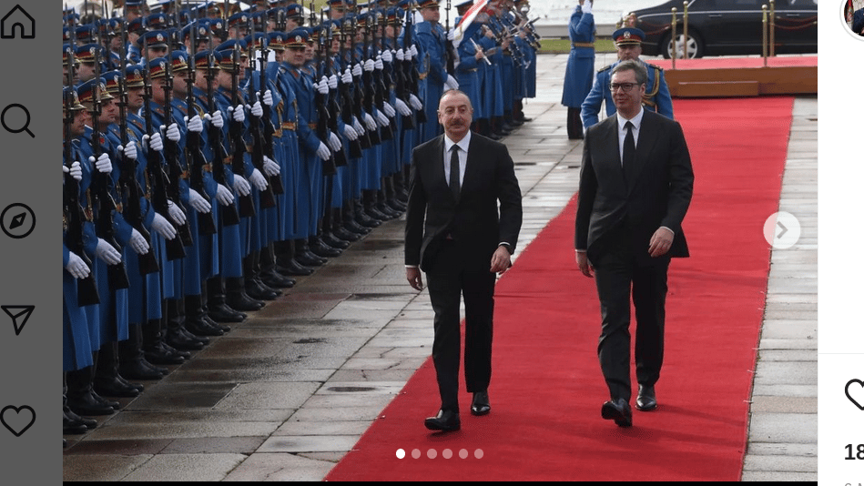 Predsednik Azerbejdžana doputovao u posetu Srbiji 1