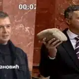 Flaša mleka, kamen zemlje Srbije, donji veš roze boje, robijaško odelo i "Plava grobnica": Šta su sve poslanici unosili u Skupštinu Srbije 6