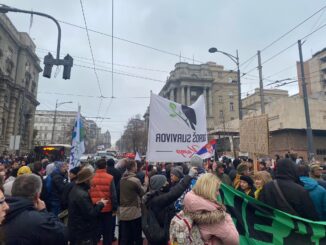 (VIDEO) Protest protiv Rio Tinta završen: Organizatori najavili da će ostati ispred Vlade Srbije do ispunjenja zahteva 2