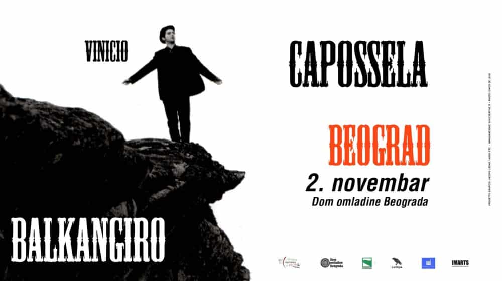 Italijanski kantautor Vinčo Kaposela u Domu omladine Beograda 1 Italijanski kantautor Vinčo Kaposela u Domu omladine Beograda 1