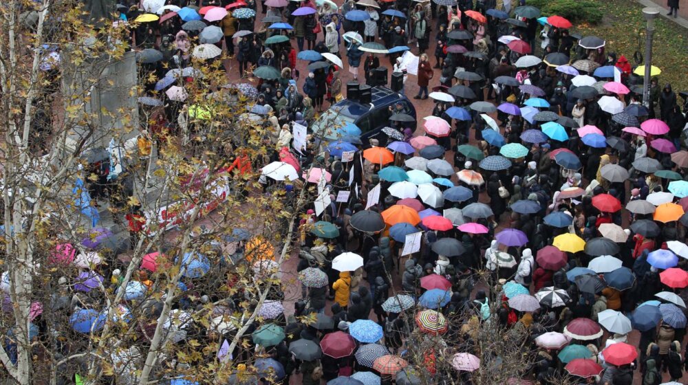 PROTEST PROSVETARA U BEOGRADU