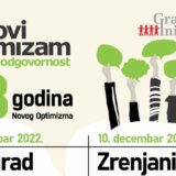 Obeležava se 18 godina rada i postojanja Novog Optimizma 8. decembra u Beogradu i 10. decembra u Zrenjaninu 7