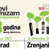 Obeležava se 18 godina rada i postojanja Novog Optimizma 8. decembra u Beogradu i 10. decembra u Zrenjaninu 2
