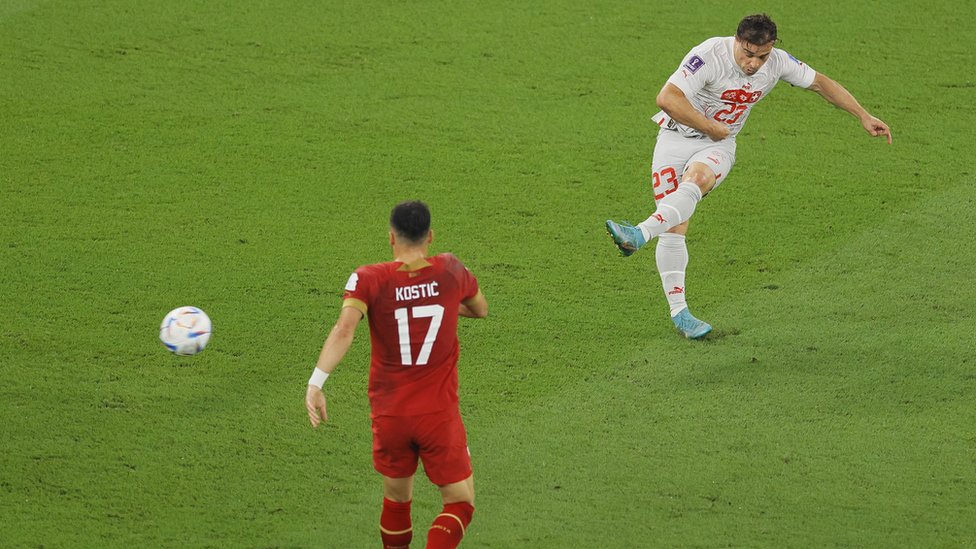 Svetsko prvenstvo u Kataru: Švajcarska povela, Srbija preokrenula, ali posle 45 minuta ipak nerešeno - 2:2 3 Šaćiri gol