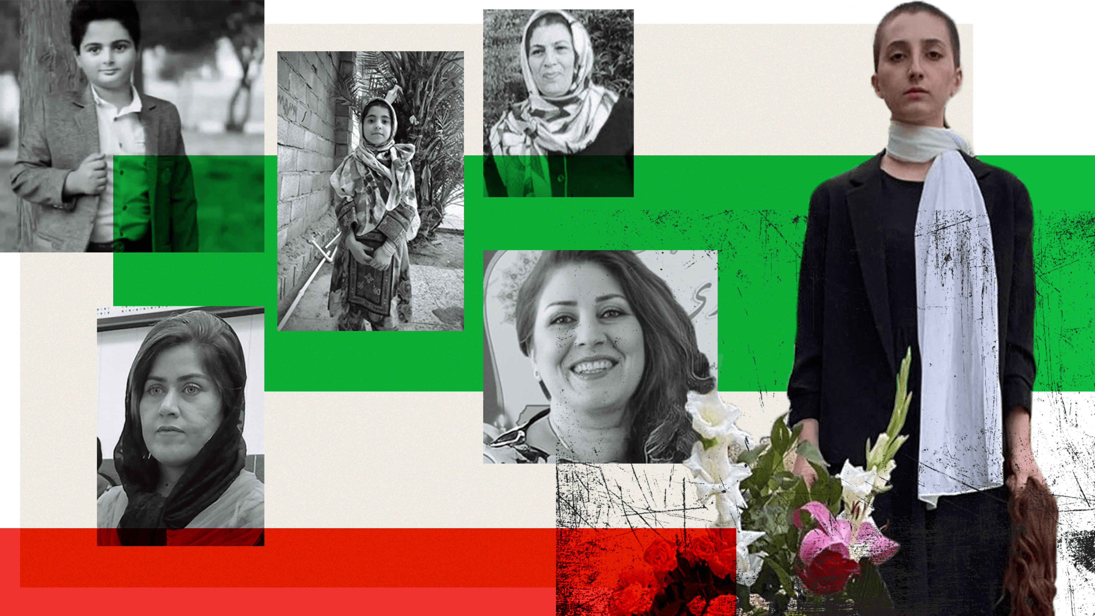Iran i protesti: „Počelo je kao protest, ali poprima oblik revolucije“, BBC identifikovao mnogo više ljudi stradalih na protestima u Iranu 1 Composite image of victims of the Iran protests and Roya Piraei one of victims' daughters