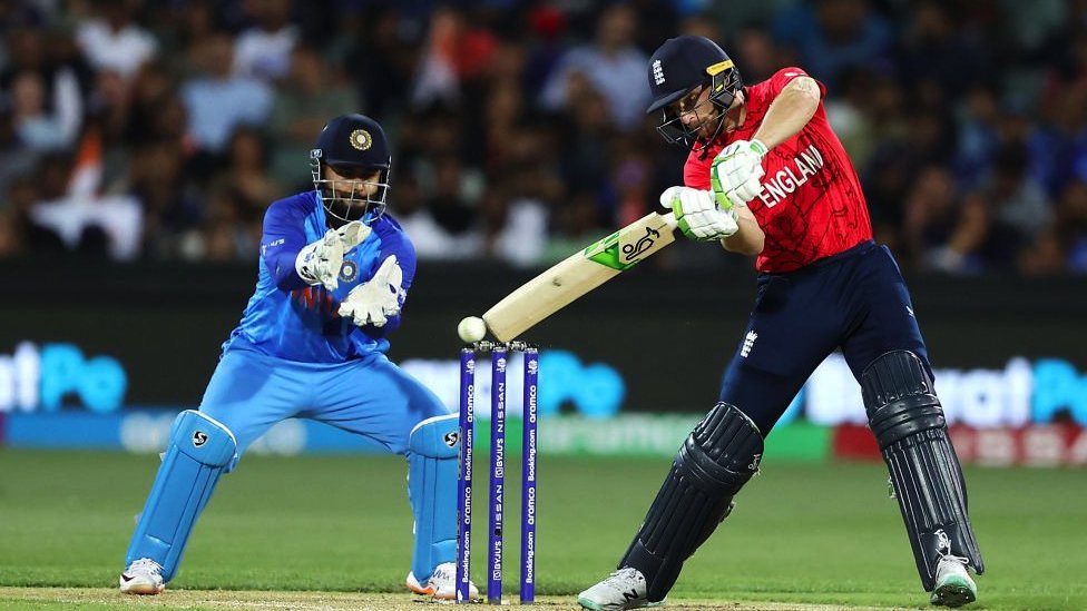 Passage of play in the India v England match at the T20 Cricket World Cup
