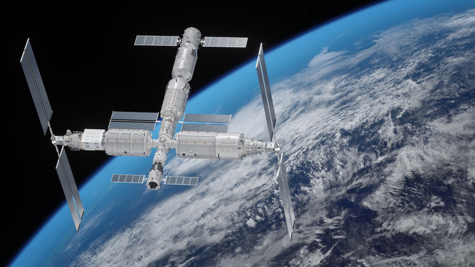 Svemirska istraživanja: Zemlje koje 2023. lansiraju misije na Mesec i dilja 4 Artist's impression of the Tiangong space station in orbit.