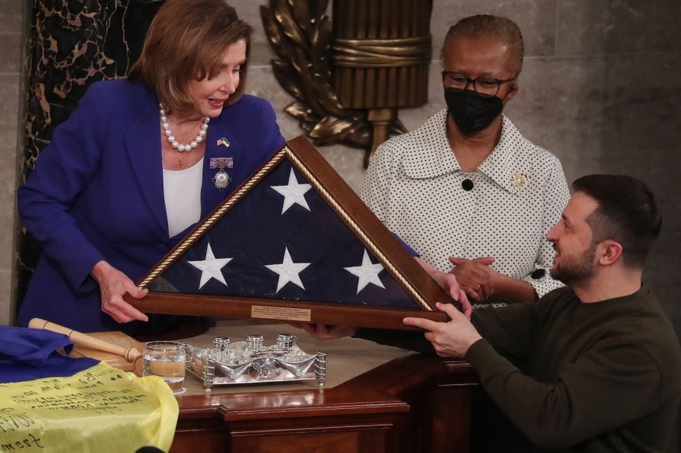 Zelenski i Nensi Pelosi, predsedavajuća Predstavničkog doma Kongresa