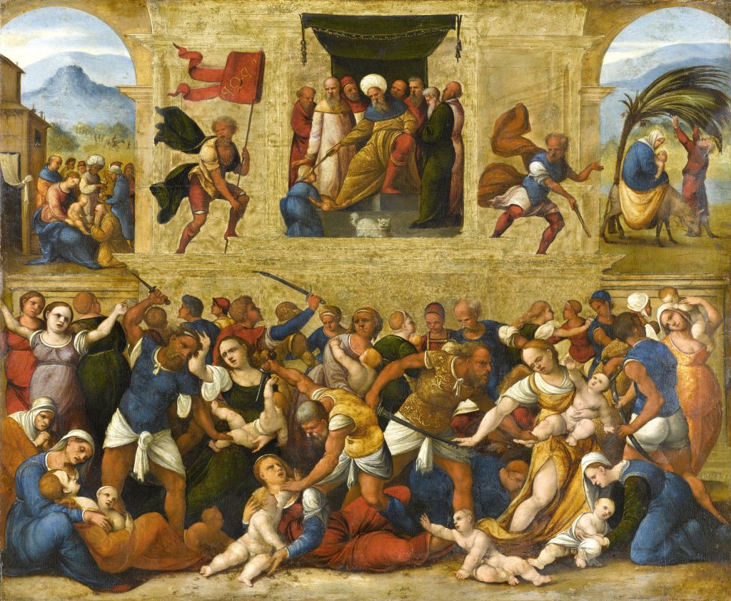 La Masacre de los Inocentes, de Lodovico Mazzolino, 1510-1530.