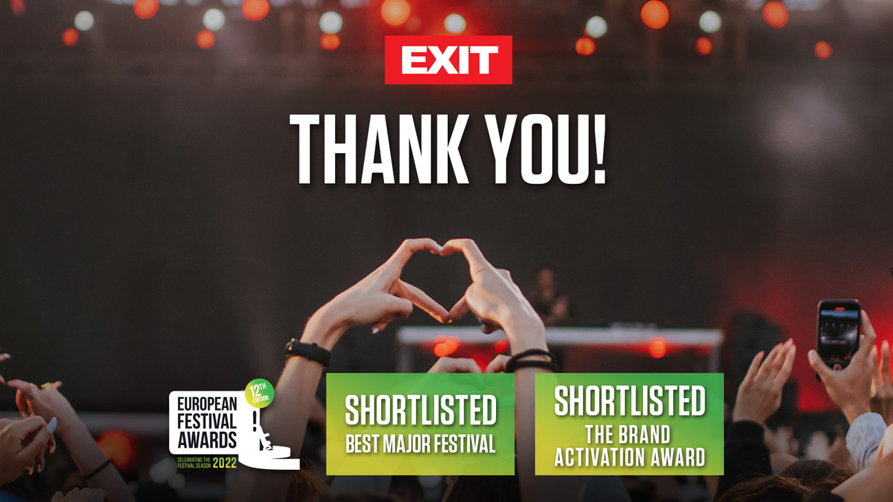 Dva Exitova festivala u finalu trke za Najbolji evropski festival 2
