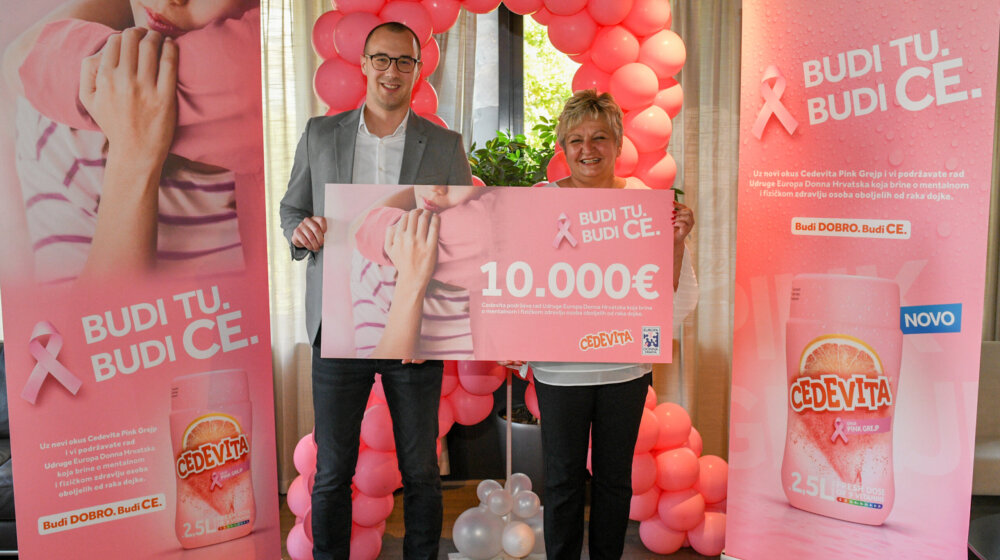 U sklopu kampanje „Budi TU. Budi CE.“ Cedevita je donirala 33.000 evra za borbu protiv raka dojke 49