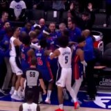 (VIDEO) Opšta tuča i desetominutni prekid NBA meča 3