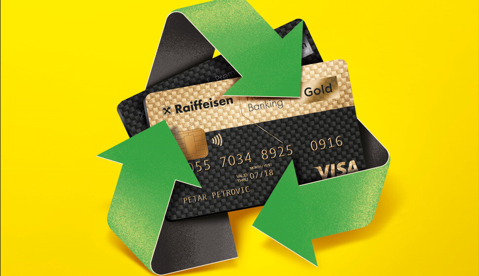 Raiffeisen banka prva na tržištu ponudila platne kartice od reciklirane plastike 1