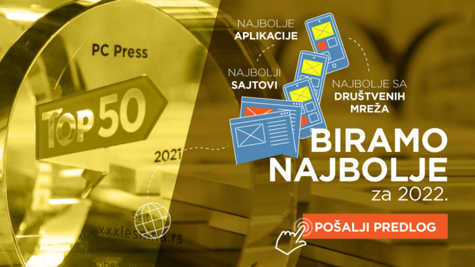 Počelo predlaganje kandidata za Top50 izbor najboljih online stvari u 2022. 1