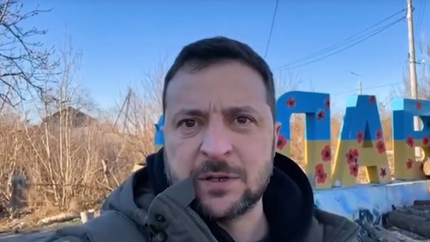 Zelenski posetio prvu ratnu liniju u Donjecku: Obratio se putem videa 1
