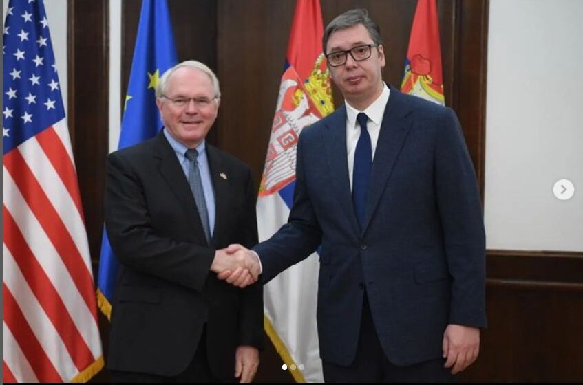 Predsednik Srbije sa ambasadorom Hilom o predlozima EU za Kosovo 1