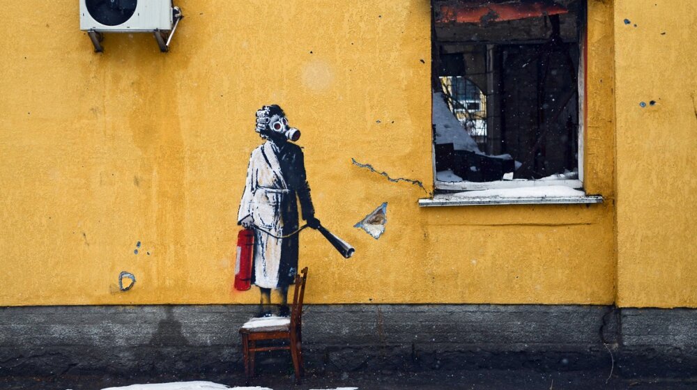 Benksi prodaje radove da bi pomogao Ukrajini: "Našim prijateljima" 1