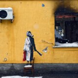Pokušaj krađe Benksijevog murala u Ukrajini 14
