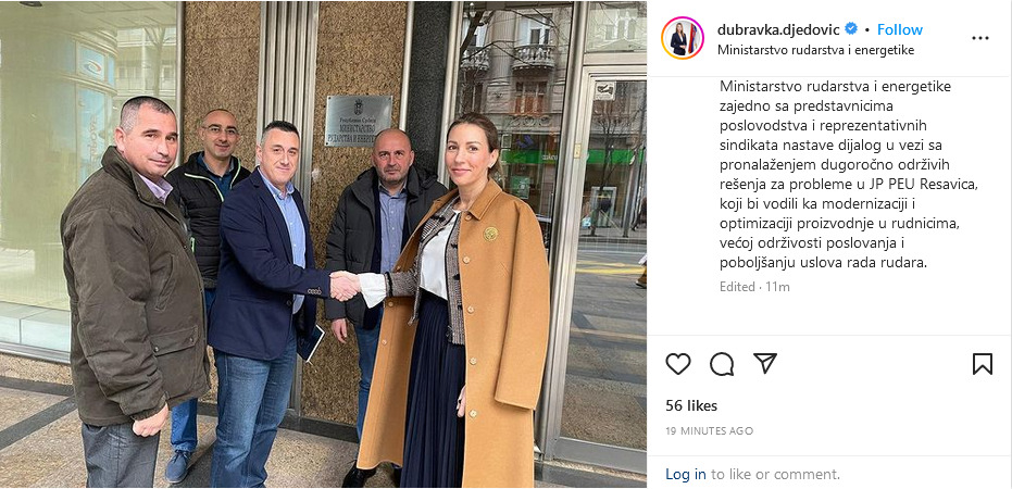 Prekida se štrajk: Postignut dogovor između Vlade i rudara o povećanju plata 1