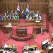 Sednica skupštine o budžetu: Ćuta delio letke premijerki i ministrima, pa zaradio opomenu 17