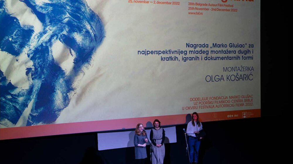 Olga Košarić dobitnica nagrade „Marko Glušac“ na 28. Festivalu autorskog filma 12