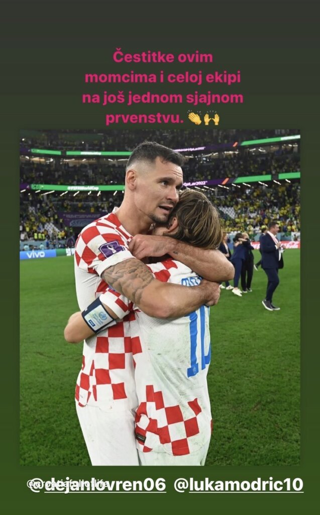 Đoković čestitao fudbalerima i Hrvatske i Argentine posle polufinalnog meča sa Argentinom 3
