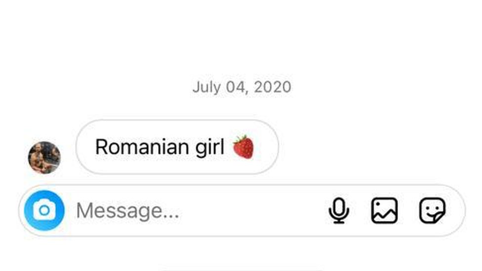 Endrju Tejt: Rumunske devojke objašnjavaju kako im se obraćao preko društvenih mreža 2 A message from Andrew Tate's Instagram account to Daria