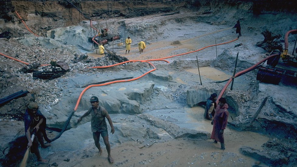 Illegal mining in the Amazon