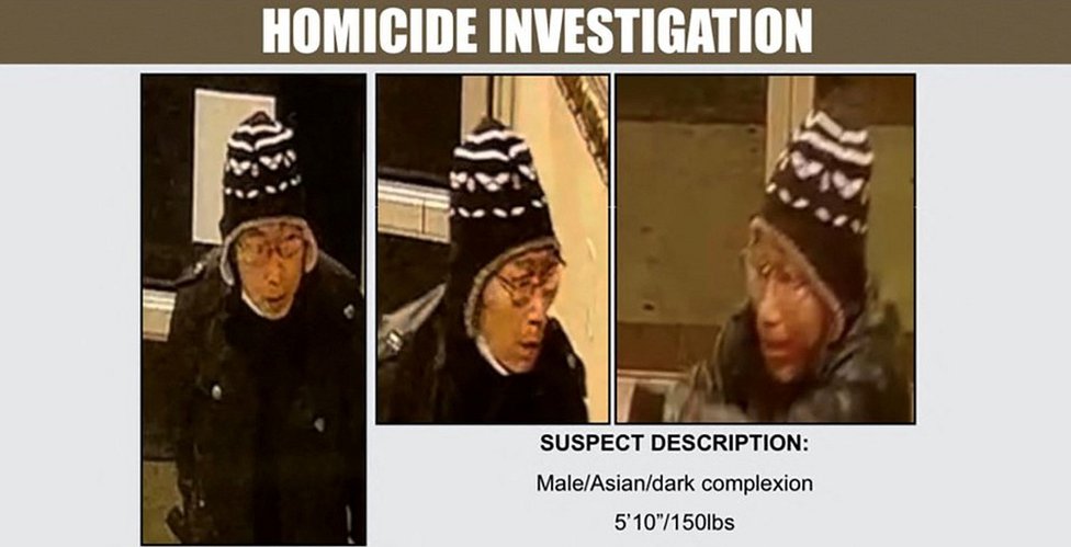 Photos of suspect from LA County Sheriff's Department, 22 Jan 23