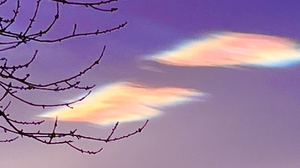 Velika Britanija i vreme: Retki sedefasti oblaci iznad Škotske 3 Iridescent colours in cloud