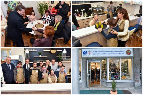 Ministar za rad i gradonačelnik Subotice na otvaranju kluba za osobe sa invaliditetom u tom gradu 2