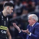 Tristan Vukčević and Head coach Željko Obradović