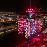 Kako je izgledao osmominutni vatromet sa kule u Beogradu na vodi (FOTO) 1