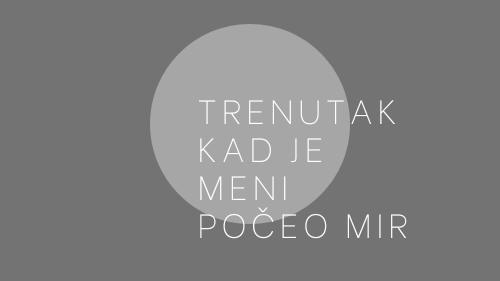 Raspirasn književni konkurs "Trenutak kad je meni počeo mir" 1
