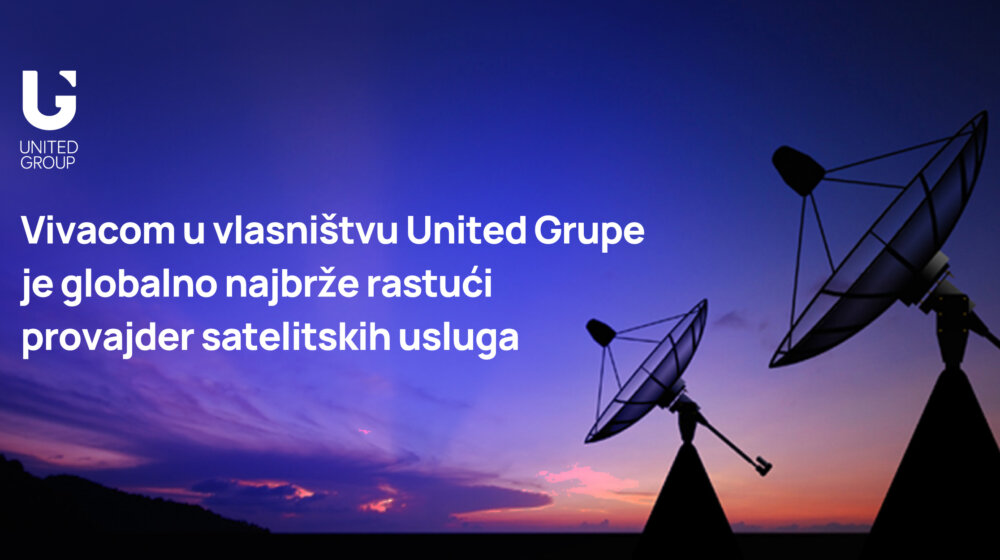 Vivacom u vlasništvu United Grupe je globalno najbrže rastući provajder satelitskih usluga 1