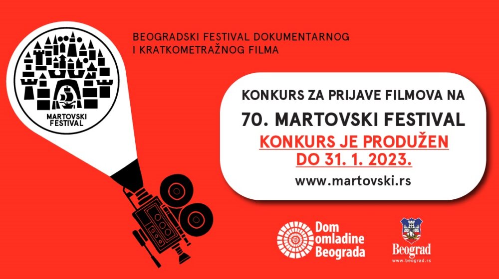 Produžen rok za prijavu filmova na 70. Martovski festival 1