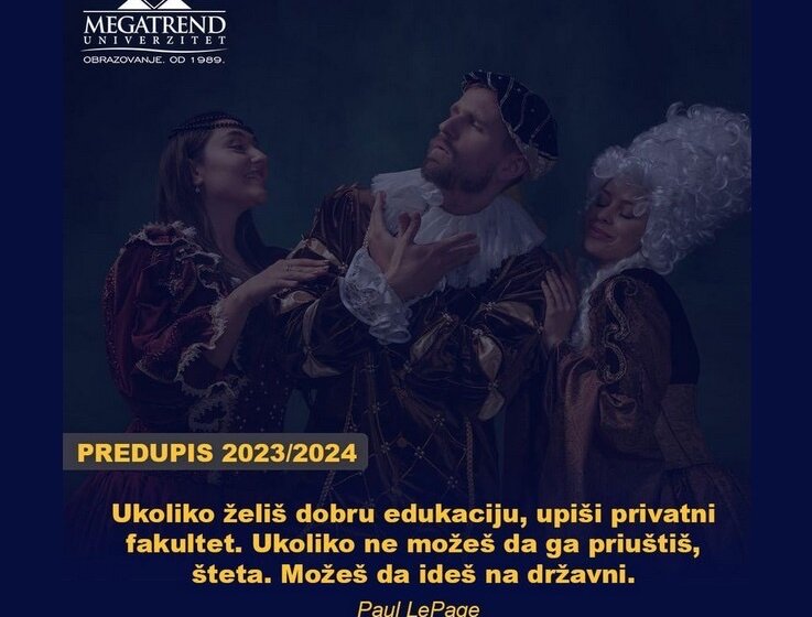 "Ako nemaš para za privatni, upiši državni fakultet": Mića Jovanović šokiran spornom reklamom Megatrenda 1