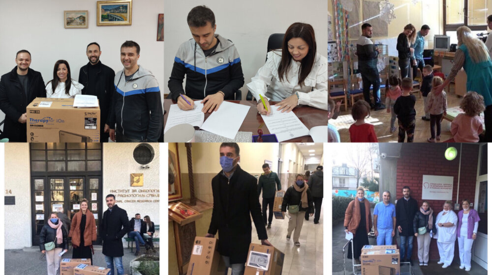 Pokret “Kreni–Promeni” podelio prečišćivače vazduha zdravstvenim ustanovama i ustanovama za decu i stare širom Srbije 1