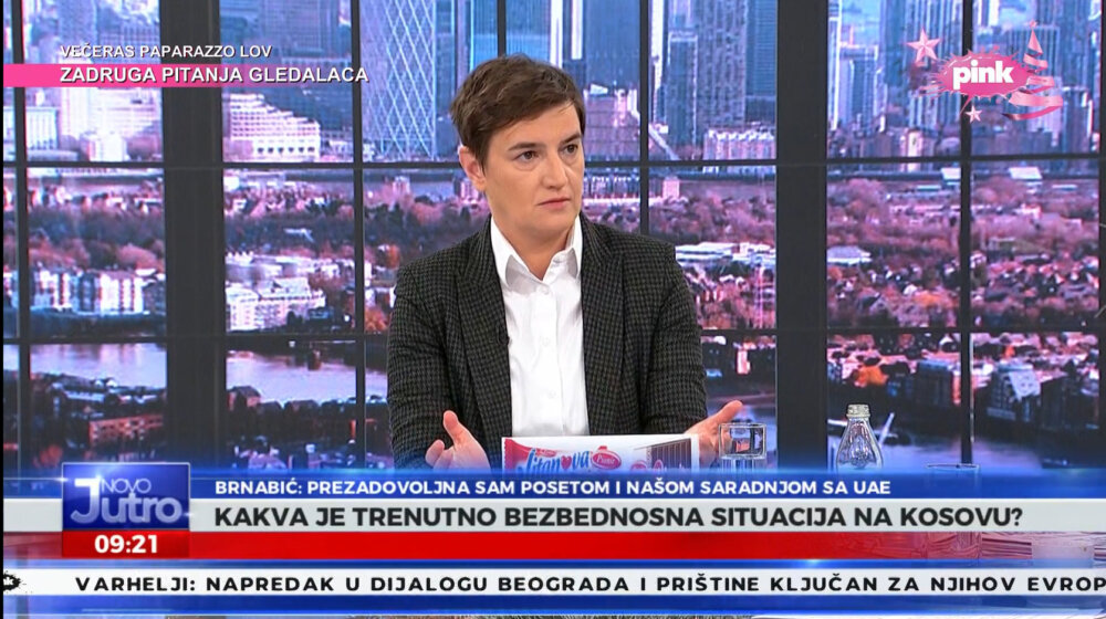 Brnabić: Jedino bitno obećanje SAD da će u januaru krenuti formiranje ZSO 1
