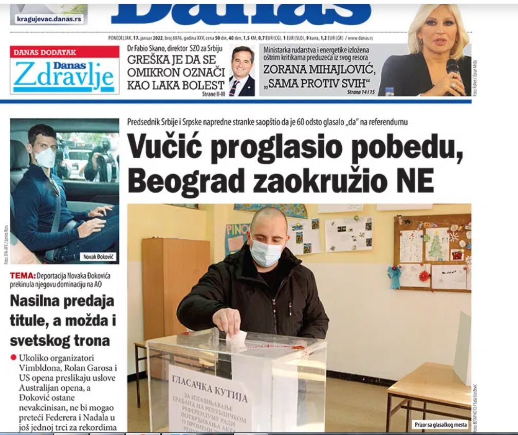 Šta je ko govorio i radio na referendumu pre godinu dana: Opozicija o Ivanoviću, Vučić o kampanji 2