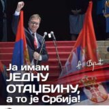 Skoplje: Ispred ambasade Srbije organizovan skup podrške Aleksandru Vučiću 5