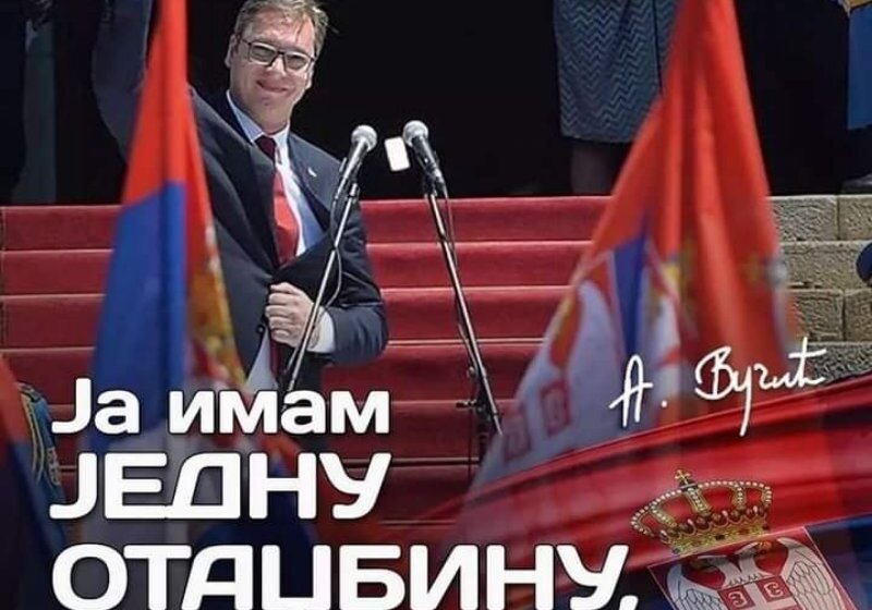 Skoplje: Ispred ambasade Srbije organizovan skup podrške Aleksandru Vučiću 1