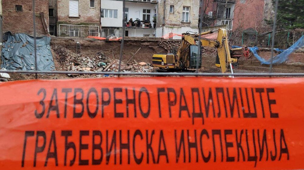 Građevinska inspekcija zatvorila gradilište u Uskočkoj ulici u centru Beograda 1