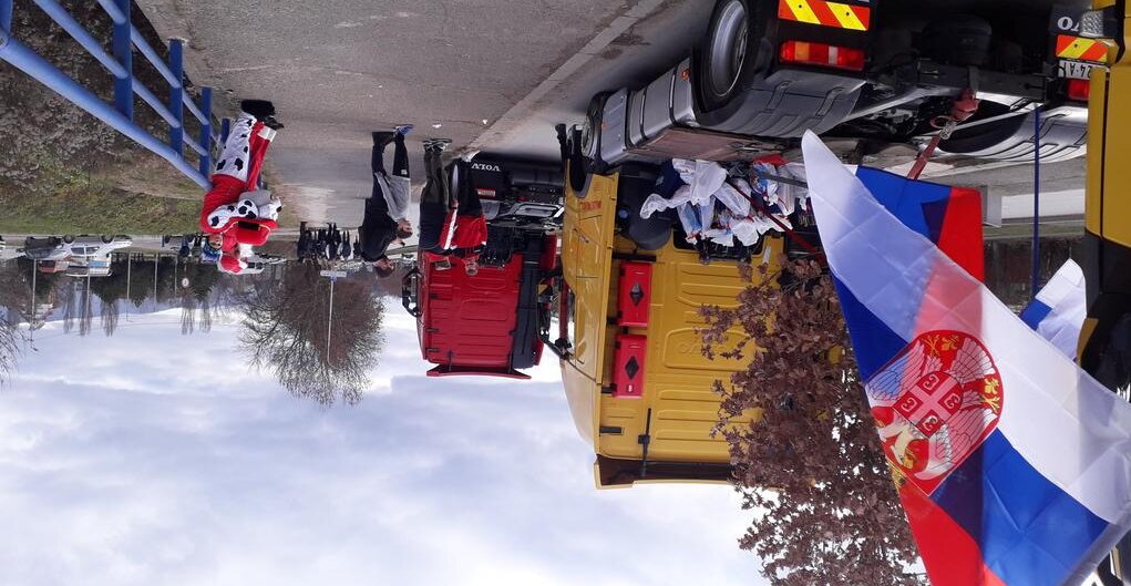 Vranje na Badnji dan pod blokadom kamiondžija 3 Vranje na Badnji dan pod blokadom kamiondžija 3