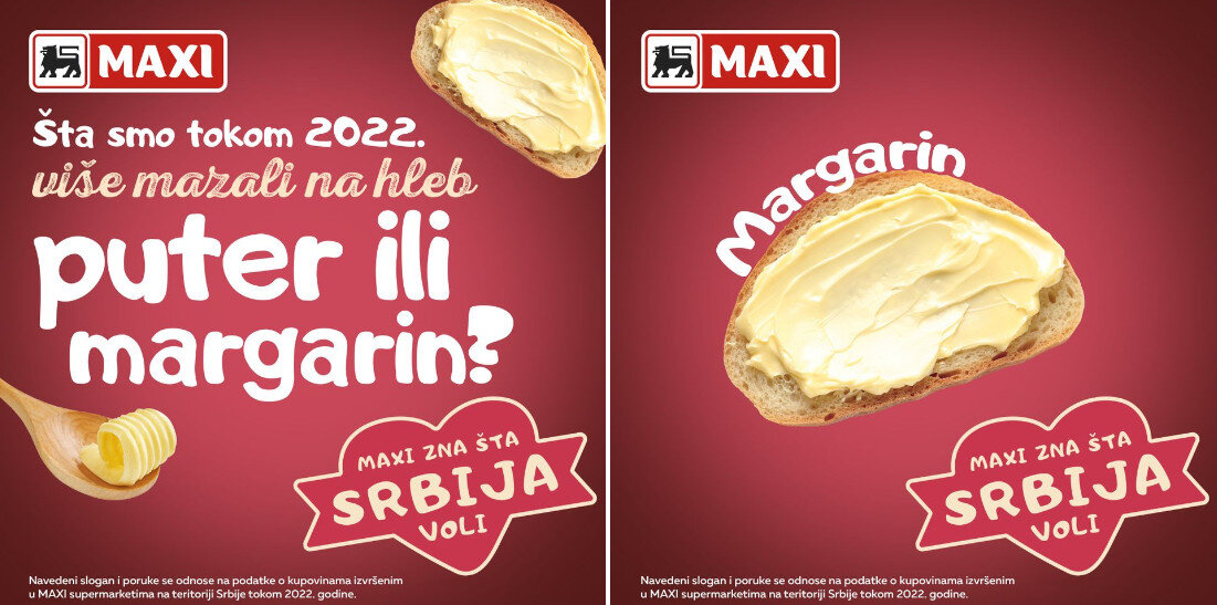 ANKETA: Da li građani Srbije više vole puter ili margarin? U Maksiju tvrde - Srbi vole margarin 2