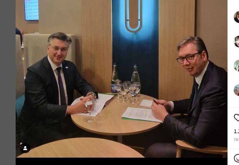 Vučić se sastao sa Plenkovićem u Davosu: "Vrlo korektan razgovor" 1