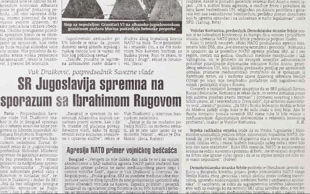 Kako je Milošević uzalud molio Jeljcina za prisajedinjenje Srbije Rusiji i Belorusiji i šta su rekli Drašković i Koštunica 2